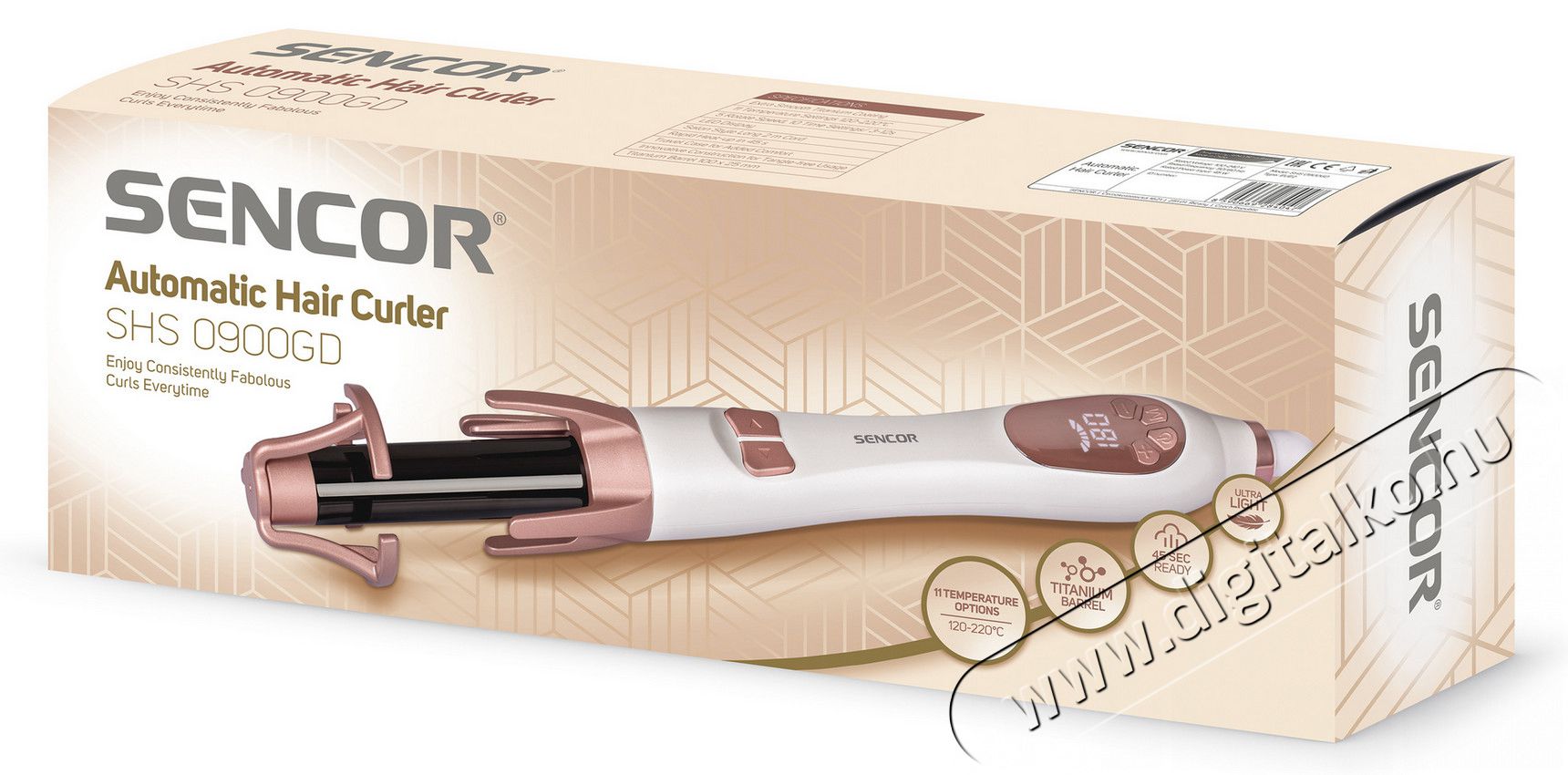 Sencor SHS0900GD hajg&ouml;nd&ouml;r&iacute;tő Sz&eacute;ps&eacute;g&aacute;pol&aacute;s / Eg&eacute;szs&eacute;g - Haj&aacute;pol&aacute;s - Hajs&uuml;tővas / g&ouml;nd&ouml;r&iacute;tő - 366837