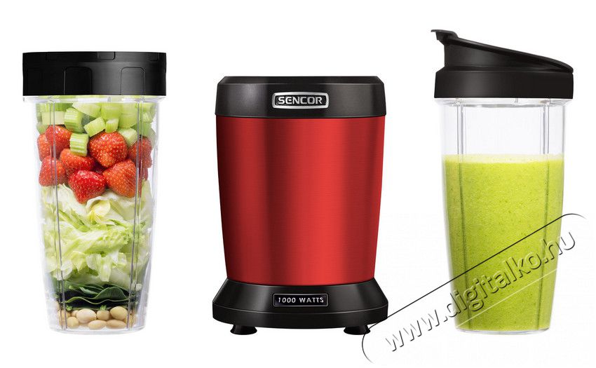 Sencor SNB 4301RD Nutridrink mixer Konyhai term&eacute;kek - Konyhai kisg&eacute;p (elők&eacute;sz&iacute;t&eacute;s / feldolgoz&aacute;s) - Turmixg&eacute;p - 308234