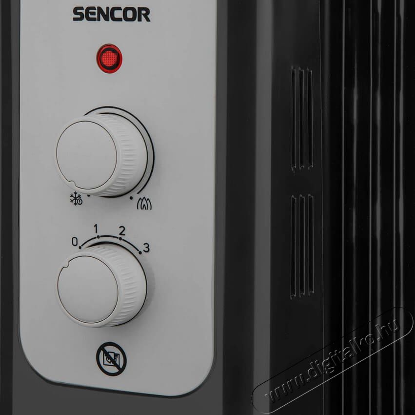 Sencor SOH 3309BK Elektromos Olajradi&aacute;tor - fekete H&aacute;ztart&aacute;s / Otthon / K&uuml;lt&eacute;r - Fűt&eacute;s - Olajradi&aacute;tor - 346055