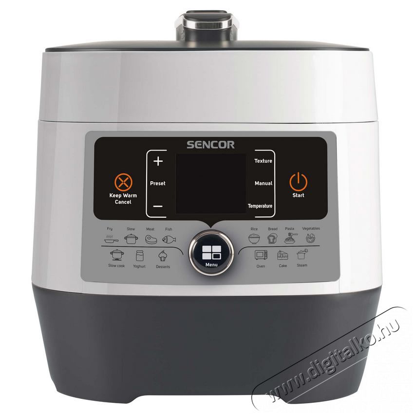 Sencor SPR 3600WH Elektromos kukta Konyhai term&eacute;kek - Konyhai kisg&eacute;p (s&uuml;t&eacute;s / főz&eacute;s / hűt&eacute;s / &eacute;telk&eacute;sz&iacute;t&eacute;s) - L&eacute;gkever&eacute;ses főzőg&eacute;p / elektromos kukta / multifunkci&oacute;s s&uuml;tő - 353314