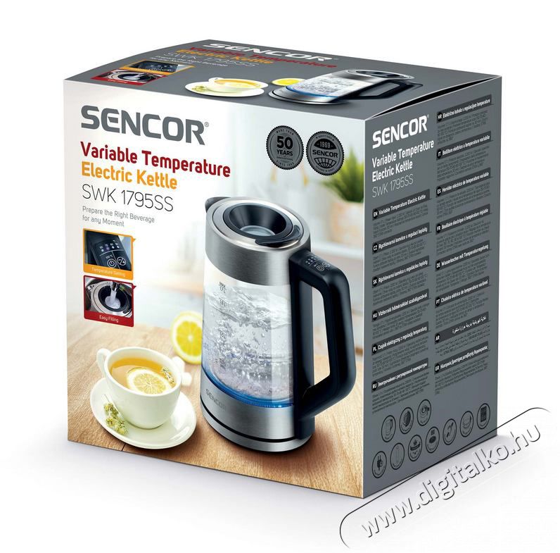 Sencor SWK 1795SS &Uuml;veg v&iacute;zforral&oacute; Konyhai term&eacute;kek - V&iacute;zforral&oacute; / teafőző - 353334