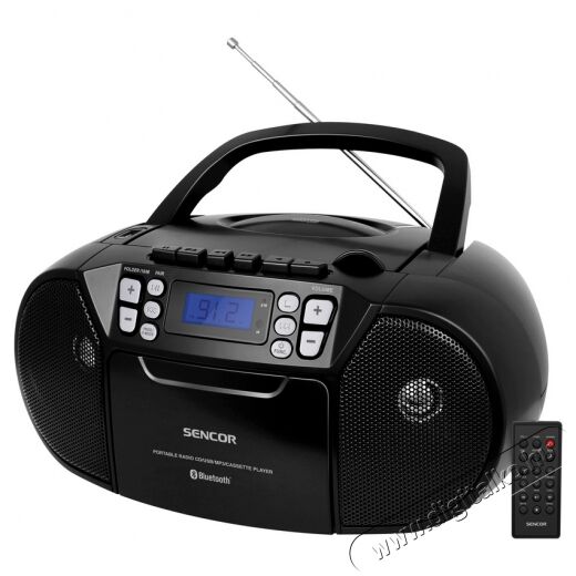 Sencor SPT 3907B CD/BT r&aacute;di&oacute;magn&oacute; Audio-Video / Hifi / Multim&eacute;dia - Hordozhat&oacute; CD / DVD / Multim&eacute;dia k&eacute;sz&uuml;l&eacute;k - Hordozhat&oacute; CD / Multim&eacute;dia r&aacute;di&oacute;magn&oacute; / Boombox - 346062