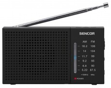 Sencor SRD1800 táska rádió Audio-Video / Hifi / Multimédia - Rádió / órás rádió - Hordozható, zseb-, táska rádió - 362192