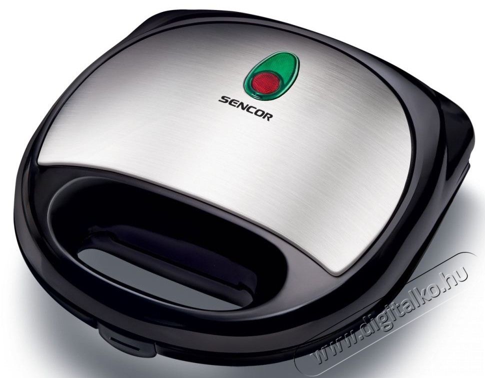 Sencor SSM 4300SS Szendvicss&uuml;tő - fekete/ac&eacute;l Konyhai term&eacute;kek - Konyhai kisg&eacute;p (s&uuml;t&eacute;s / főz&eacute;s / hűt&eacute;s / &eacute;telk&eacute;sz&iacute;t&eacute;s) - Melegszendvics / gofri s&uuml;tő - 274778