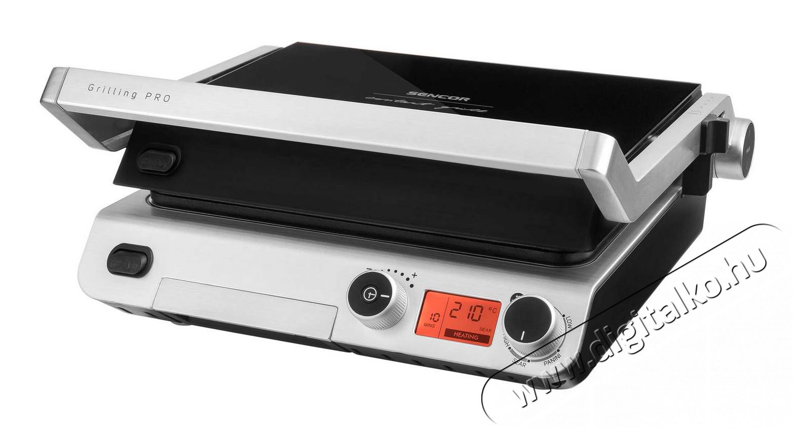 Sencor SBG 6650BK digit&aacute;lis kontakgrill - fekete Konyhai term&eacute;kek - Konyhai kisg&eacute;p (s&uuml;t&eacute;s / főz&eacute;s / hűt&eacute;s / &eacute;telk&eacute;sz&iacute;t&eacute;s) - Kontakt grill s&uuml;tő / s&uuml;tőlap - 345993