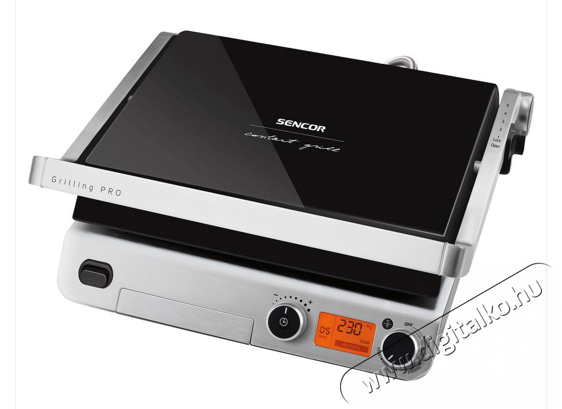 Sencor SBG 6650BK digit&aacute;lis kontakgrill - fekete Konyhai term&eacute;kek - Konyhai kisg&eacute;p (s&uuml;t&eacute;s / főz&eacute;s / hűt&eacute;s / &eacute;telk&eacute;sz&iacute;t&eacute;s) - Kontakt grill s&uuml;tő / s&uuml;tőlap - 345993