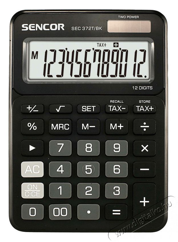 Sencor SEC 372T BK sz&aacute;mol&oacute;g&eacute;p - fekete Iroda &eacute;s sz&aacute;m&iacute;t&aacute;stechnika - Sz&aacute;mol&oacute;g&eacute;p - Irodai - 283240