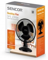 Sencor SFE 2311BK asztali ventil&aacute;tor H&aacute;ztart&aacute;s / Otthon / K&uuml;lt&eacute;r - Ventil&aacute;tor / L&eacute;gkondicion&aacute;l&oacute; - Asztali ventil&aacute;tor - 336086