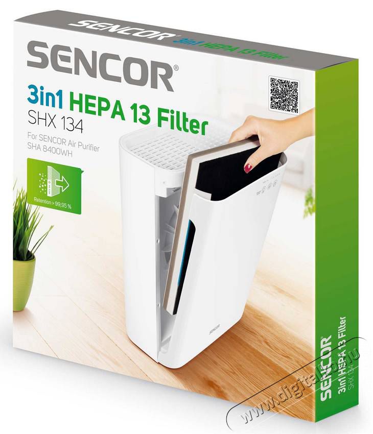 Sencor SHX 134 HEPA 13 filter SHA 8400WH Sz&eacute;ps&eacute;g&aacute;pol&aacute;s / Eg&eacute;szs&eacute;g - L&eacute;gtiszt&iacute;t&oacute; / p&aacute;r&aacute;s&iacute;t&oacute; / p&aacute;r&aacute;tlan&iacute;t&oacute; - Kieg&eacute;sz&iacute;tő - 364611