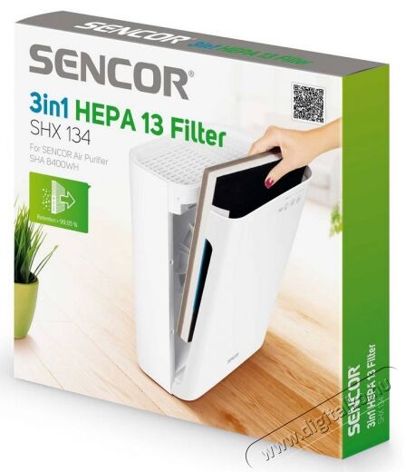 Sencor SHX 134 HEPA 13 filter SHA 8400WH Sz&eacute;ps&eacute;g&aacute;pol&aacute;s / Eg&eacute;szs&eacute;g - L&eacute;gtiszt&iacute;t&oacute; / p&aacute;r&aacute;s&iacute;t&oacute; / p&aacute;r&aacute;tlan&iacute;t&oacute; - Kieg&eacute;sz&iacute;tő - 364611