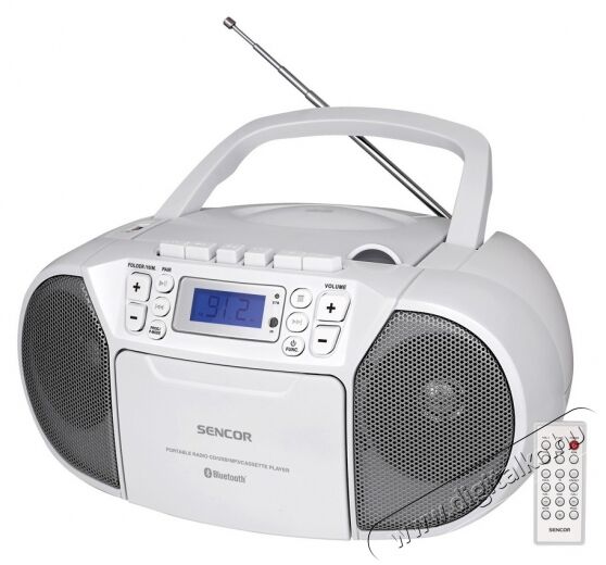 Sencor SPT 3907W FM r&aacute;di&oacute;s magn&oacute; Audio-Video / Hifi / Multim&eacute;dia - Hordozhat&oacute; CD / DVD / Multim&eacute;dia k&eacute;sz&uuml;l&eacute;k - Hordozhat&oacute; CD / Multim&eacute;dia r&aacute;di&oacute;magn&oacute; / Boombox - 346063