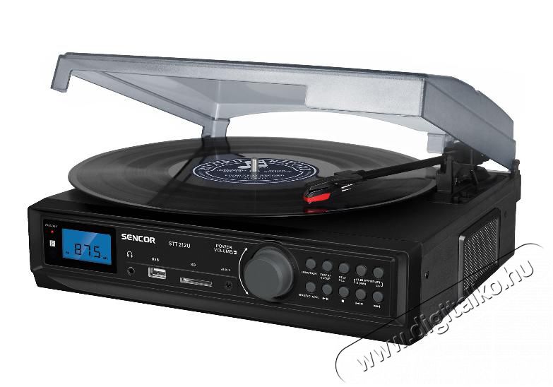 Sencor STT 212U lemezlej&aacute;tsz&oacute; Audio-Video / Hifi / Multim&eacute;dia - CD / DVD / Blu-Ray / Multim&eacute;dia k&eacute;sz&uuml;l&eacute;k - Multim&eacute;dia lej&aacute;tsz&oacute; - 352039