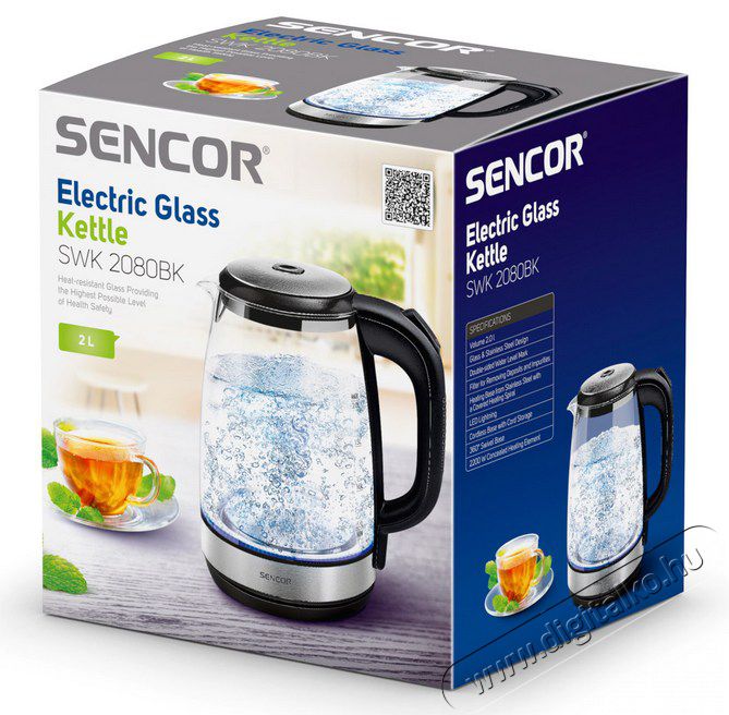 Sencor SWK 2080BK v&iacute;zforral&oacute; Konyhai term&eacute;kek - V&iacute;zforral&oacute; / teafőző - 297414