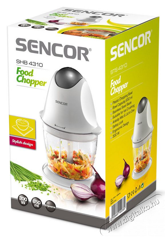 Sencor SHB 4310 Apr&iacute;t&oacute; Konyhai term&eacute;kek - Konyhai kisg&eacute;p (elők&eacute;sz&iacute;t&eacute;s / feldolgoz&aacute;s) - Apr&iacute;t&oacute; / dar&aacute;l&oacute; - 260783