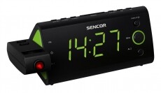 Sencor SRC 330GN Rádiós ébresztőóra - zöld Audio-Video / Hifi / Multimédia - Rádió / órás rádió - Ébresztőórás rádió - 274595