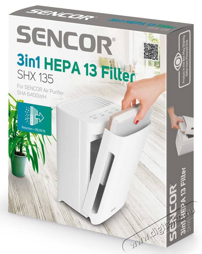 Sencor SHX 135 HEPA 13 filter SHA 6400WH Sz&eacute;ps&eacute;g&aacute;pol&aacute;s / Eg&eacute;szs&eacute;g - L&eacute;gtiszt&iacute;t&oacute; / p&aacute;r&aacute;s&iacute;t&oacute; / p&aacute;r&aacute;tlan&iacute;t&oacute; - Kieg&eacute;sz&iacute;tő - 364612