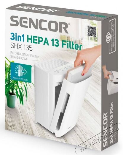 Sencor SHX 135 HEPA 13 filter SHA 6400WH Sz&eacute;ps&eacute;g&aacute;pol&aacute;s / Eg&eacute;szs&eacute;g - L&eacute;gtiszt&iacute;t&oacute; / p&aacute;r&aacute;s&iacute;t&oacute; / p&aacute;r&aacute;tlan&iacute;t&oacute; - Kieg&eacute;sz&iacute;tő - 364612