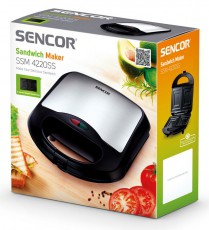 Sencor SSM 4220SS szendvicss&uuml;tő Konyhai term&eacute;kek - Konyhai kisg&eacute;p (s&uuml;t&eacute;s / főz&eacute;s / hűt&eacute;s / &eacute;telk&eacute;sz&iacute;t&eacute;s) - Melegszendvics / gofri s&uuml;tő - 323410