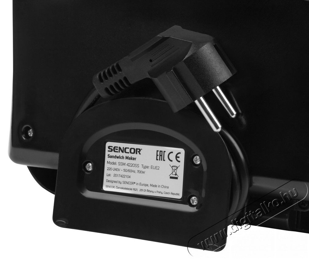 Sencor SSM 4220SS szendvicss&uuml;tő Konyhai term&eacute;kek - Konyhai kisg&eacute;p (s&uuml;t&eacute;s / főz&eacute;s / hűt&eacute;s / &eacute;telk&eacute;sz&iacute;t&eacute;s) - Melegszendvics / gofri s&uuml;tő - 323410