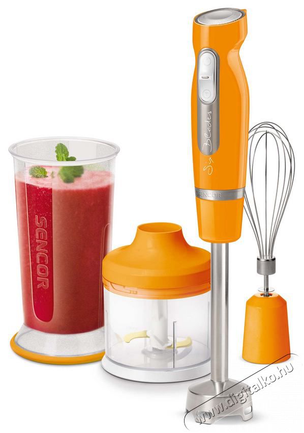 Sencor SHB 4463OR-EUE3 Botmixer szett Konyhai term&eacute;kek - Konyhai kisg&eacute;p (elők&eacute;sz&iacute;t&eacute;s / feldolgoz&aacute;s) - Botmixer - 364598