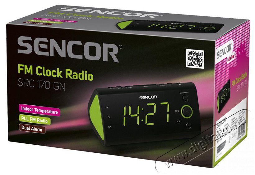 Sencor SRC 170 R&aacute;di&oacute;s &eacute;bresztő&oacute;ra - z&ouml;ld Audio-Video / Hifi / Multim&eacute;dia - R&aacute;di&oacute; / &oacute;r&aacute;s r&aacute;di&oacute; - &Eacute;bresztő&oacute;r&aacute;s r&aacute;di&oacute; - 260562