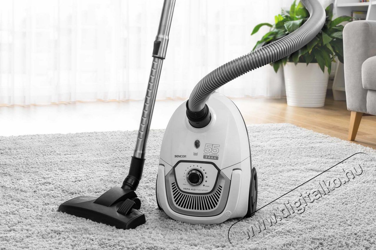 Sencor SVC 5500WH porsz&iacute;v&oacute; H&aacute;ztart&aacute;s / Otthon / K&uuml;lt&eacute;r - Porsz&iacute;v&oacute; / takar&iacute;t&oacute;g&eacute;p - Porzs&aacute;kos porsz&iacute;v&oacute; - 361499