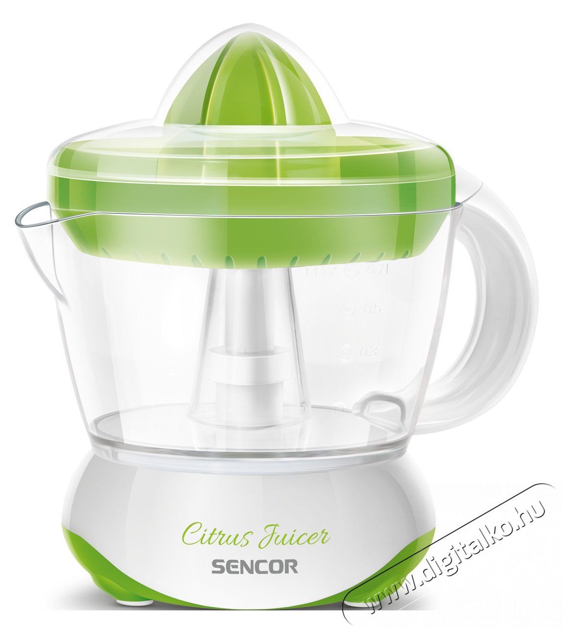 Sencor SCJ 1051GR citrusfacsar&oacute; Konyhai term&eacute;kek - Konyhai kisg&eacute;p (elők&eacute;sz&iacute;t&eacute;s / feldolgoz&aacute;s) - Citrus / gy&uuml;m&ouml;lcs facsar&oacute; - 300435