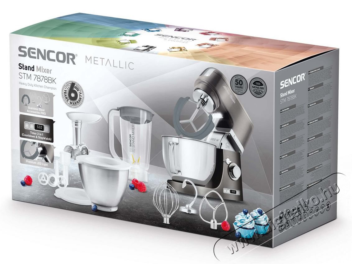 Sencor STM 7878BK Konyhai robotg&eacute;p - fekete Konyhai term&eacute;kek - Konyhai kisg&eacute;p (elők&eacute;sz&iacute;t&eacute;s / feldolgoz&aacute;s) - Konyhai robotg&eacute;p - 353330