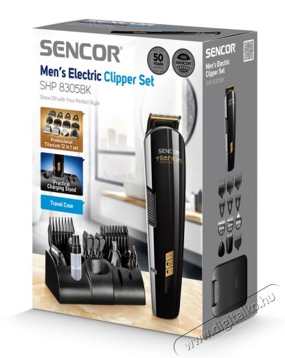 Sencor SHP 8305BK hajny&iacute;r&oacute; k&eacute;szlet Sz&eacute;ps&eacute;g&aacute;pol&aacute;s / Eg&eacute;szs&eacute;g - Haj&aacute;pol&aacute;s - Haj / szak&aacute;ll v&aacute;g&oacute;, ny&iacute;r&oacute; - 349328