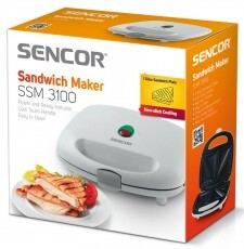 Sencor SSM 3100 Szendvicss&uuml;tő Konyhai term&eacute;kek - Konyhai kisg&eacute;p (s&uuml;t&eacute;s / főz&eacute;s / hűt&eacute;s / &eacute;telk&eacute;sz&iacute;t&eacute;s) - Melegszendvics / gofri s&uuml;tő - 260759