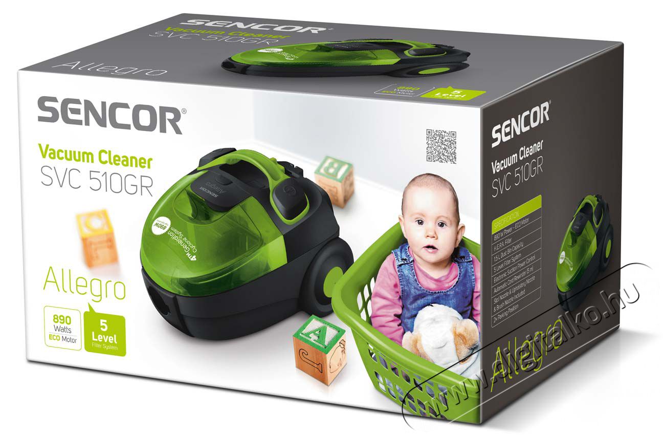 Sencor SVC 510GR-EUE2 porzs&aacute;k n&eacute;lk&uuml;li porsz&iacute;v&oacute; H&aacute;ztart&aacute;s / Otthon / K&uuml;lt&eacute;r - Porsz&iacute;v&oacute; / takar&iacute;t&oacute;g&eacute;p - Porzs&aacute;k n&eacute;lk&uuml;li porsz&iacute;v&oacute; - 288545