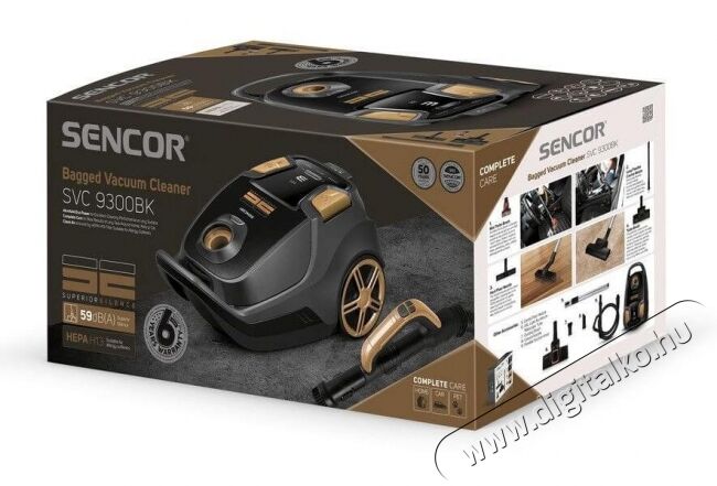 Sencor SVC 9300BK EcoPower porzs&aacute;kos porsz&iacute;v&oacute; H&aacute;ztart&aacute;s / Otthon / K&uuml;lt&eacute;r - Porsz&iacute;v&oacute; / takar&iacute;t&oacute;g&eacute;p - Porzs&aacute;kos porsz&iacute;v&oacute; - 349370