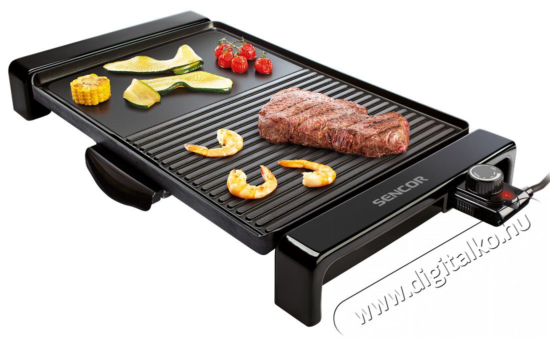 Sencor SBG 106BK Asztali grills&uuml;tő Konyhai term&eacute;kek - Konyhai kisg&eacute;p (s&uuml;t&eacute;s / főz&eacute;s / hűt&eacute;s / &eacute;telk&eacute;sz&iacute;t&eacute;s) - Kontakt grill s&uuml;tő / s&uuml;tőlap - 270400