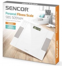 Sencor SBS 5051WH szem&eacute;lyi m&eacute;rleg Sz&eacute;ps&eacute;g&aacute;pol&aacute;s / Eg&eacute;szs&eacute;g - M&eacute;rleg - Szem&eacute;ly m&eacute;rleg - 336078