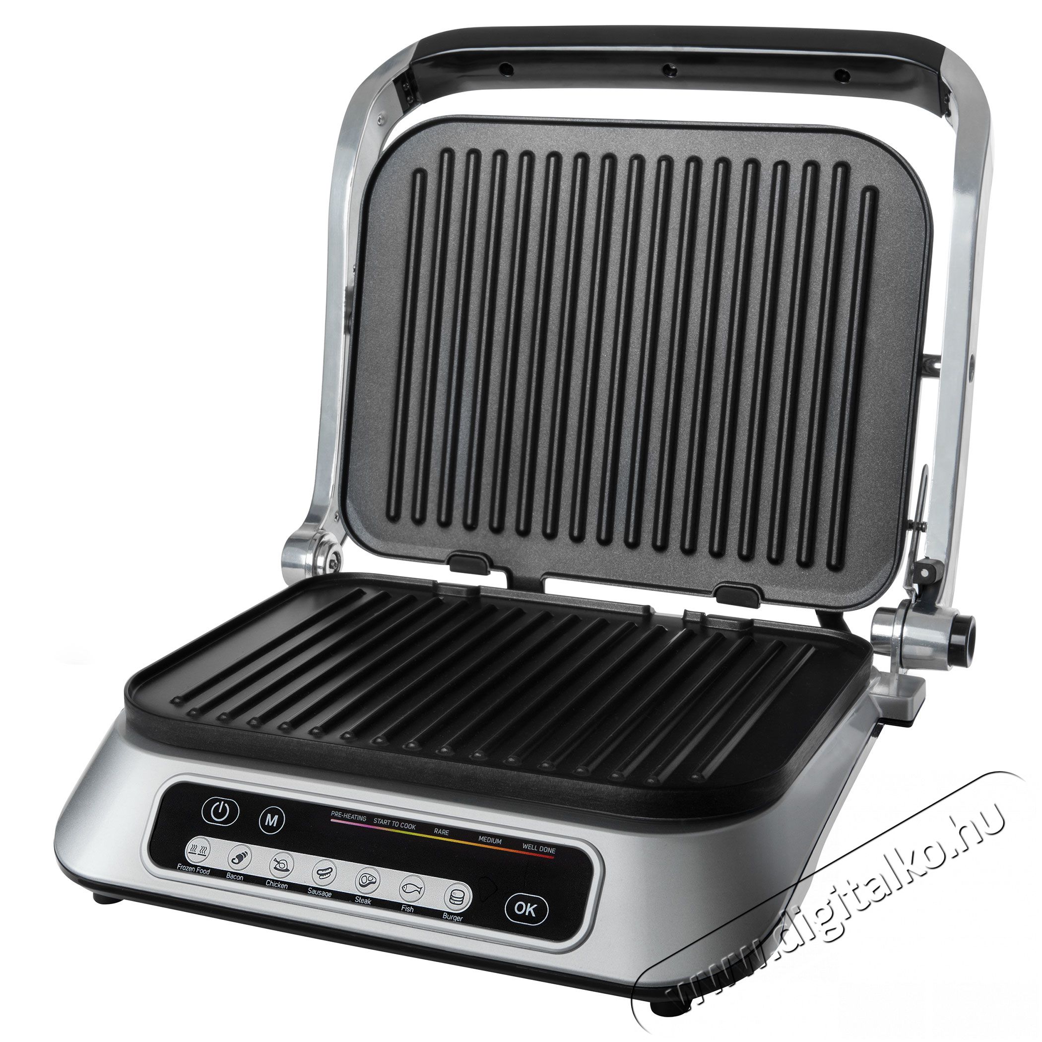 Sencor SBG 6031SS Intelligens Kontakt Grill Konyhai term&eacute;kek - Konyhai kisg&eacute;p (s&uuml;t&eacute;s / főz&eacute;s / hűt&eacute;s / &eacute;telk&eacute;sz&iacute;t&eacute;s) - Kontakt grill s&uuml;tő / s&uuml;tőlap - 353624