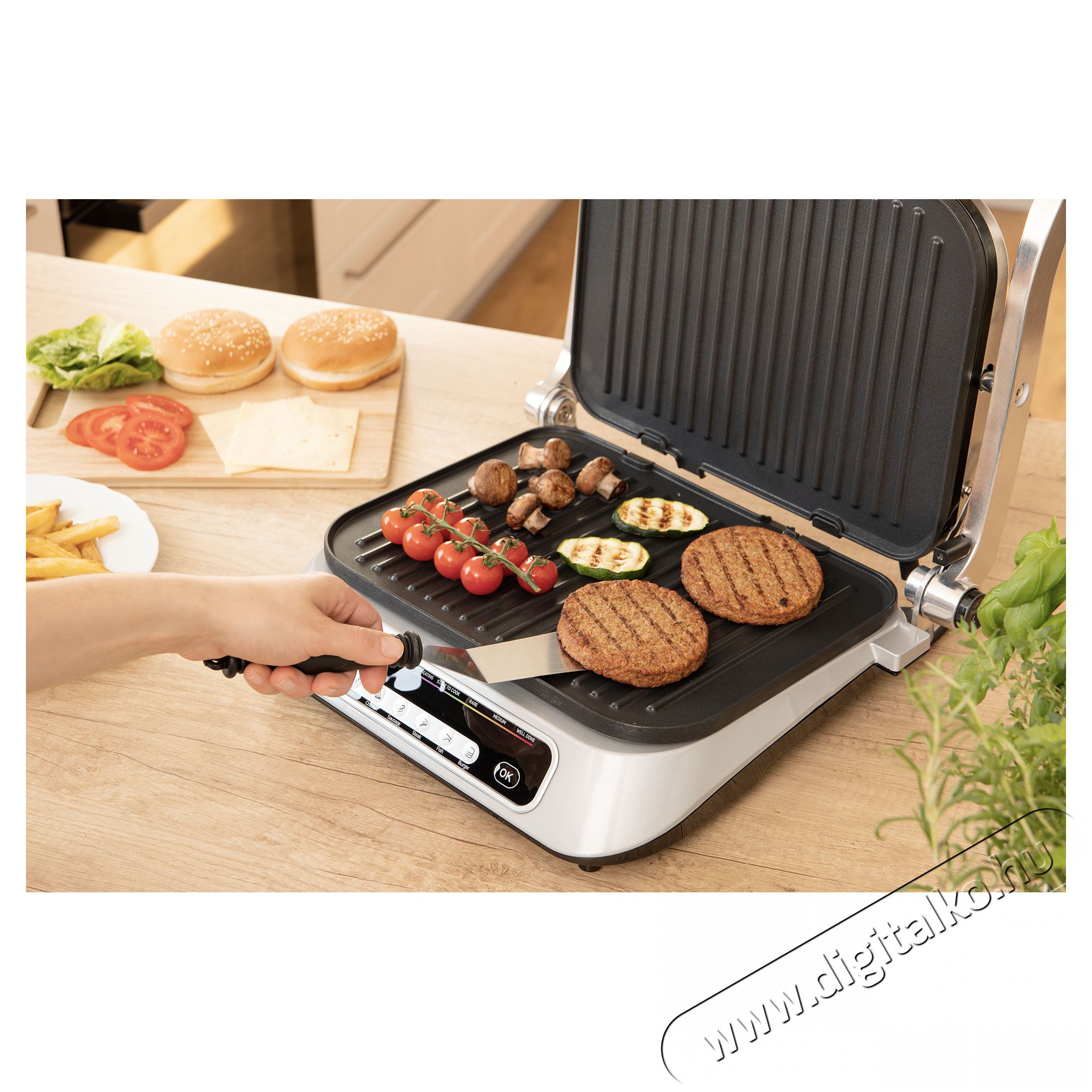 Sencor SBG 6031SS Intelligens Kontakt Grill Konyhai term&eacute;kek - Konyhai kisg&eacute;p (s&uuml;t&eacute;s / főz&eacute;s / hűt&eacute;s / &eacute;telk&eacute;sz&iacute;t&eacute;s) - Kontakt grill s&uuml;tő / s&uuml;tőlap - 353624