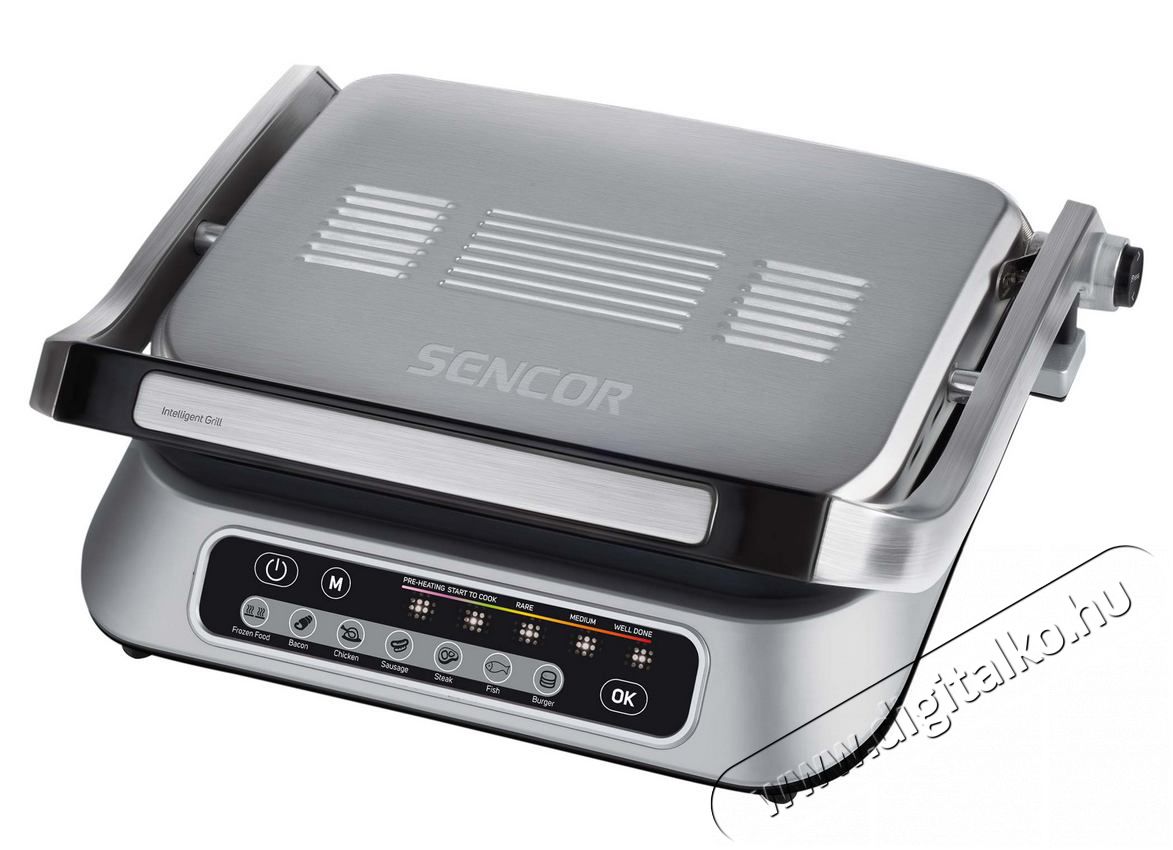 Sencor SBG 6031SS Intelligens Kontakt Grill Konyhai term&eacute;kek - Konyhai kisg&eacute;p (s&uuml;t&eacute;s / főz&eacute;s / hűt&eacute;s / &eacute;telk&eacute;sz&iacute;t&eacute;s) - Kontakt grill s&uuml;tő / s&uuml;tőlap - 353624