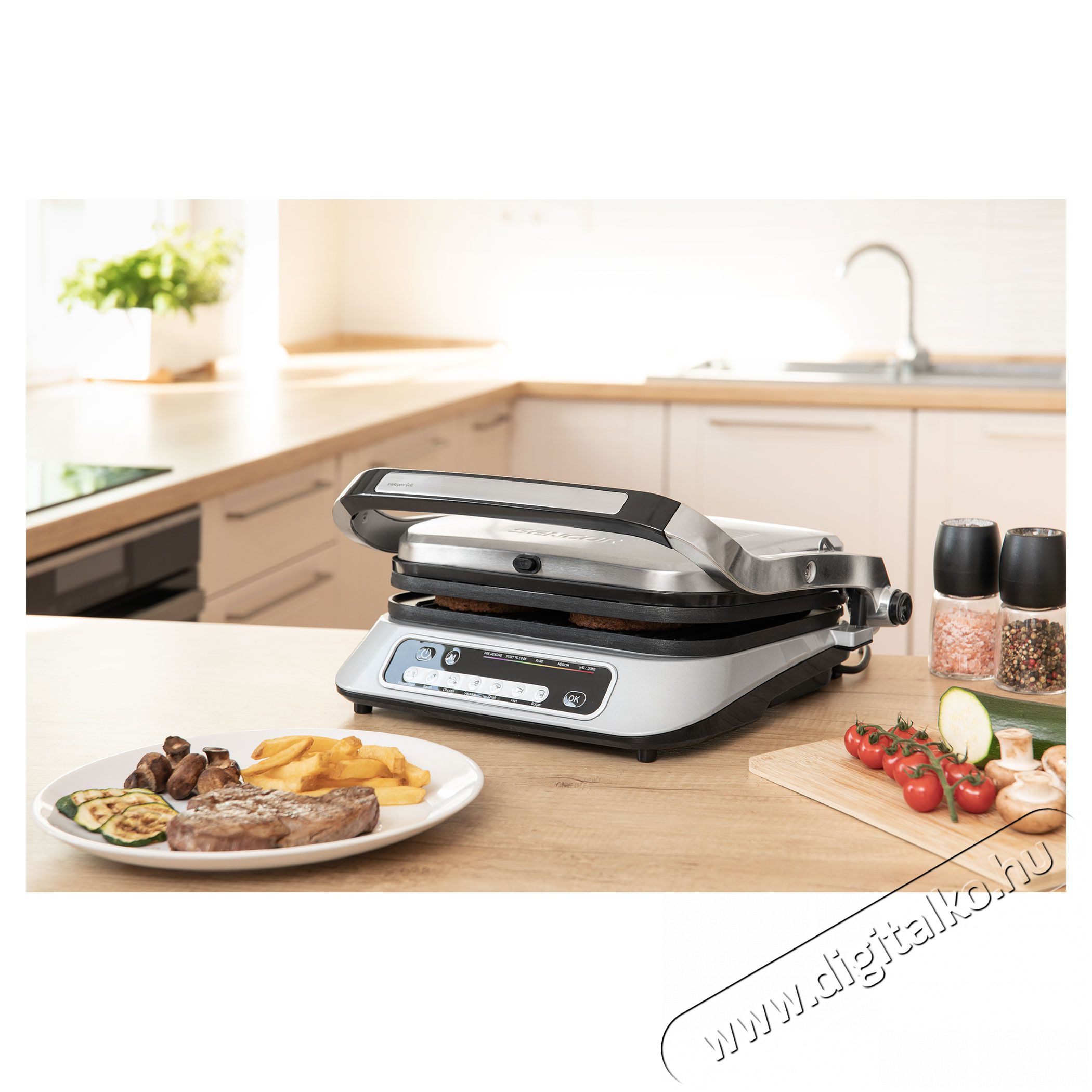 Sencor SBG 6031SS Intelligens Kontakt Grill Konyhai term&eacute;kek - Konyhai kisg&eacute;p (s&uuml;t&eacute;s / főz&eacute;s / hűt&eacute;s / &eacute;telk&eacute;sz&iacute;t&eacute;s) - Kontakt grill s&uuml;tő / s&uuml;tőlap - 353624