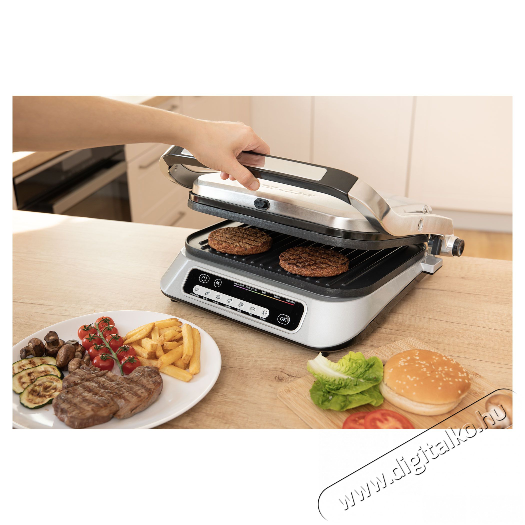 Sencor SBG 6031SS Intelligens Kontakt Grill Konyhai term&eacute;kek - Konyhai kisg&eacute;p (s&uuml;t&eacute;s / főz&eacute;s / hűt&eacute;s / &eacute;telk&eacute;sz&iacute;t&eacute;s) - Kontakt grill s&uuml;tő / s&uuml;tőlap - 353624