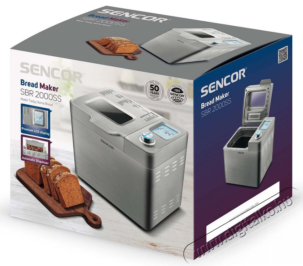 Sencor SBR 2000SS Keny&eacute;rs&uuml;tő Konyhai term&eacute;kek - Konyhai kisg&eacute;p (s&uuml;t&eacute;s / főz&eacute;s / hűt&eacute;s / &eacute;telk&eacute;sz&iacute;t&eacute;s) - Keny&eacute;rs&uuml;tő - 364567