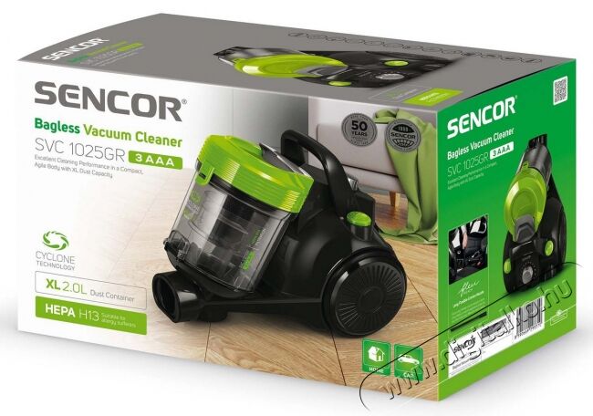 Sencor SVC 1025GR 3AAA Porsz&iacute;v&oacute; H&aacute;ztart&aacute;s / Otthon / K&uuml;lt&eacute;r - Porsz&iacute;v&oacute; / takar&iacute;t&oacute;g&eacute;p - Porzs&aacute;k n&eacute;lk&uuml;li porsz&iacute;v&oacute; - 364630