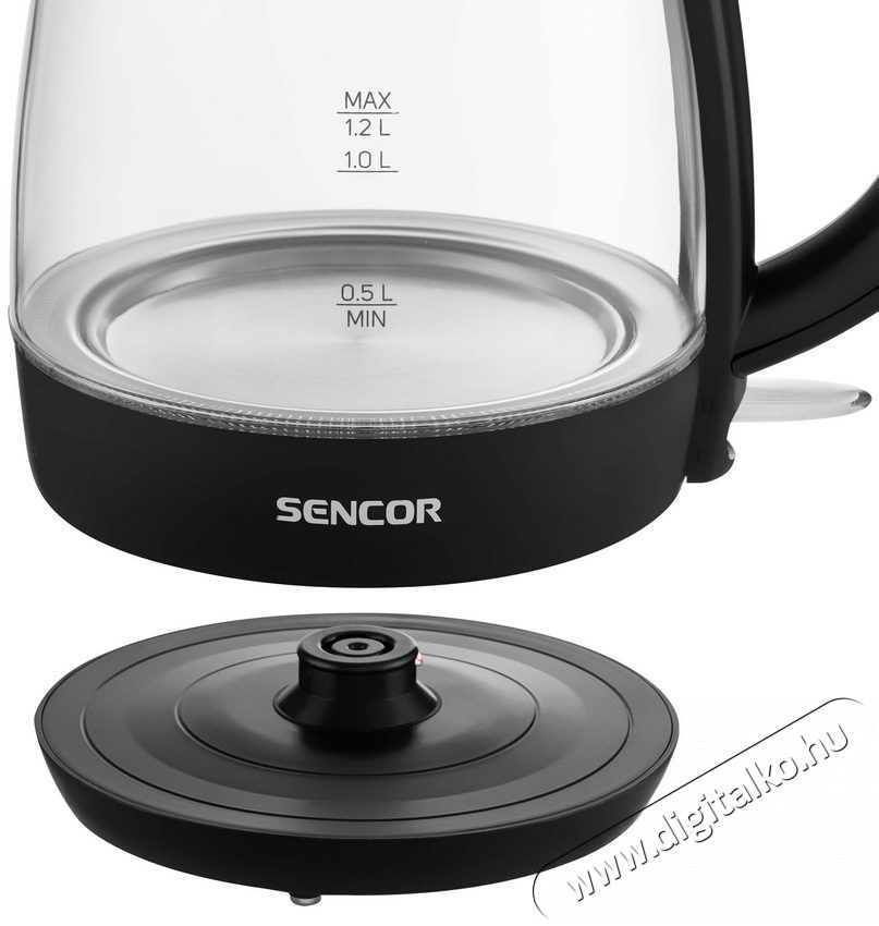 Sencor SWK 2300BK &Uuml;veg V&iacute;zforral&oacute; 1,2L Konyhai term&eacute;kek - V&iacute;zforral&oacute; / teafőző - 364643