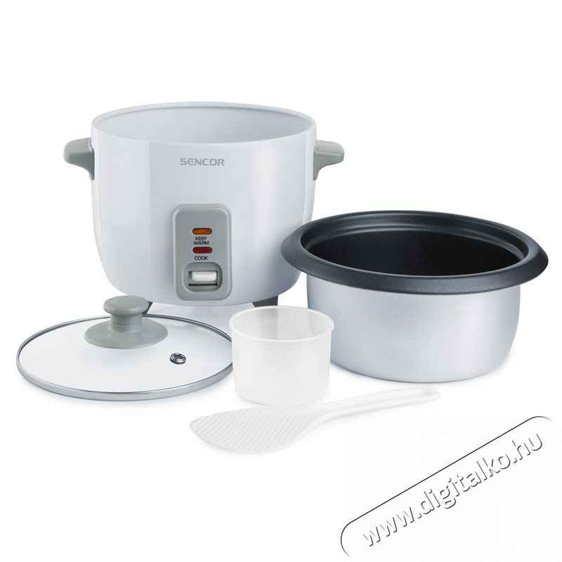 Sencor SRM 0600WH Rizsfőző Konyhai term&eacute;kek - Konyhai kisg&eacute;p (s&uuml;t&eacute;s / főz&eacute;s / hűt&eacute;s / &eacute;telk&eacute;sz&iacute;t&eacute;s) - Rizsfőző - 260766
