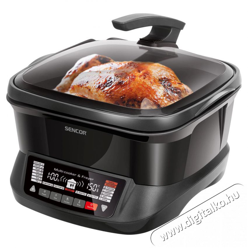 Sencor SFR 9300BK Multifunkci&oacute;s s&uuml;tő - fekete Konyhai term&eacute;kek - S&uuml;tő-főzőlap, tűzhely (szabadon&aacute;ll&oacute;) - Mini s&uuml;tő / mini grill / mini konyha - 364588