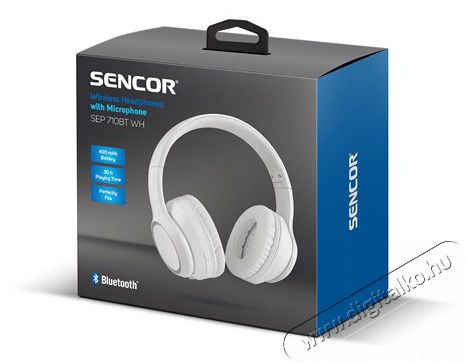 Sencor SEP 710BT WH FEJHALLGAT&Oacute; BLUETOOTH Audio-Video / Hifi / Multim&eacute;dia - F&uuml;l &eacute;s Fejhallgat&oacute;k - Fejhallgat&oacute; - 374085