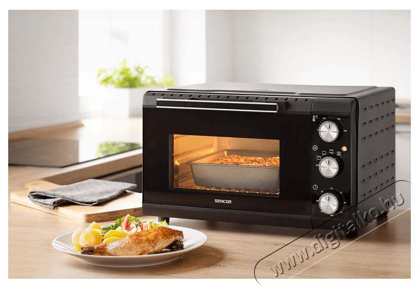 Sencor SEO 2000BK mini s&uuml;tő Konyhai term&eacute;kek - S&uuml;tő-főzőlap, tűzhely (szabadon&aacute;ll&oacute;) - Mini s&uuml;tő / mini grill / mini konyha - 376718