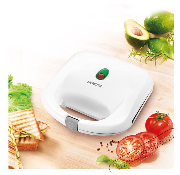 Sencor SSM 3120WH szendvics s&uuml;tő Konyhai term&eacute;kek - Konyhai kisg&eacute;p (s&uuml;t&eacute;s / főz&eacute;s / hűt&eacute;s / &eacute;telk&eacute;sz&iacute;t&eacute;s) - Melegszendvics / gofri s&uuml;tő - 329097