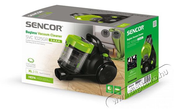 Sencor SVC 1025GR 3AAA Porsz&iacute;v&oacute; H&aacute;ztart&aacute;s / Otthon / K&uuml;lt&eacute;r - Porsz&iacute;v&oacute; / takar&iacute;t&oacute;g&eacute;p - Porzs&aacute;k n&eacute;lk&uuml;li porsz&iacute;v&oacute; - 364630