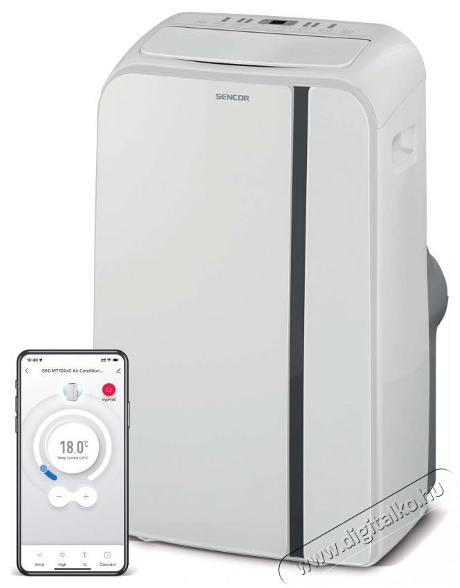 Sencor SAC MT1240C Mobilkl&iacute;ma H&aacute;ztart&aacute;s / Otthon / K&uuml;lt&eacute;r - Ventil&aacute;tor / L&eacute;gkondicion&aacute;l&oacute; - Mobil kl&iacute;ma - 400618