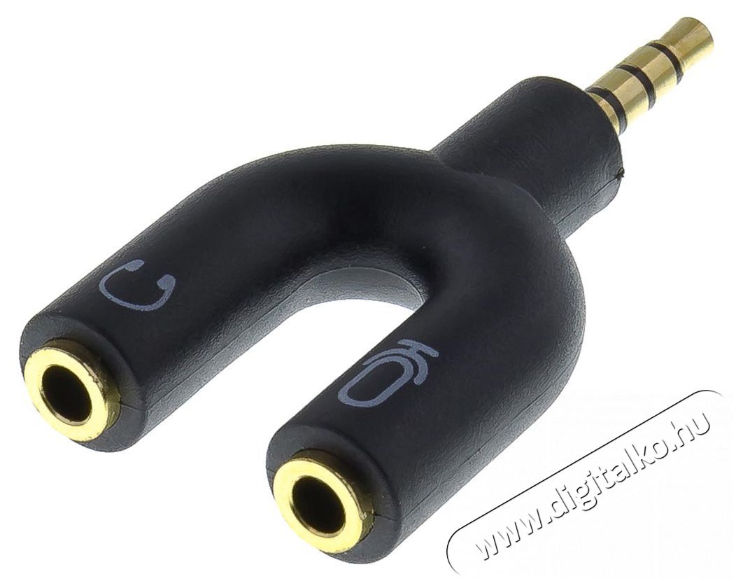 Sencor SAV 188-000 3,5 jack 4P M-2x F P Mobil / Kommunik&aacute;ci&oacute; / Smart - Mobiltelefon kieg&eacute;sz&iacute;tő / tok - K&aacute;bel / &aacute;talak&iacute;t&oacute; - 400622